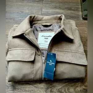 NWT Abercrombie Kids Tan Jacket